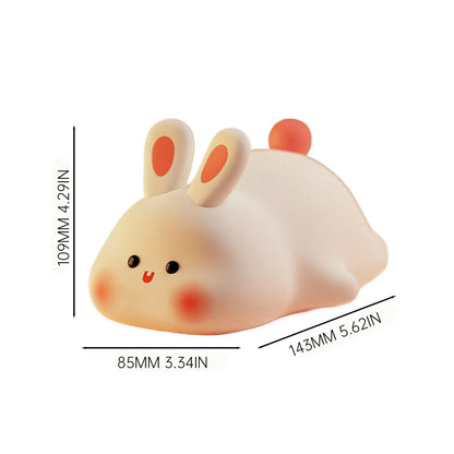 Table Lamp Reading Light Night Light for Kids Bunny Lamp Rechargeable Rabbit Lamp Kids Lights for Bedroom Led Portable Bunny Night Light for Girls Boys Nursery Children Room Decor Pink